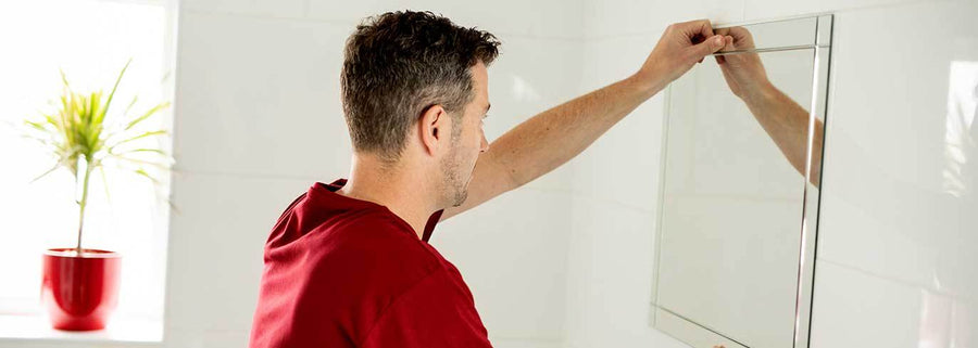 How to Hang a Frameless Mirror