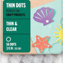 VELCRO® Brand Thin Clear Fastener Dots 95mm x 56 sets