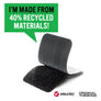 VELCRO® Brand ECO Heavy Duty Strips 44mm x 76mm - Black - Pack of 2