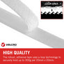 VELCRO® Brand Stick On Tape (Loop Only) 10m White