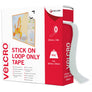 VELCRO® Brand Stick On Tape (Loop Only) 10m White