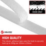 VELCRO® Brand Stick On Tape (Hook Only) White