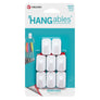 HANGables® Micro Removable Adhesive Wall Hooks (White - 8 Pack)