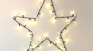 How to Make a DIY Star Decoration With Christmas Lights