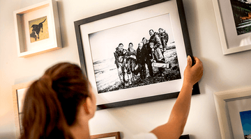 How to Hang a Photo Gallery Along a Staircase