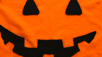 No-Sew Pumpkin Costume for Halloween