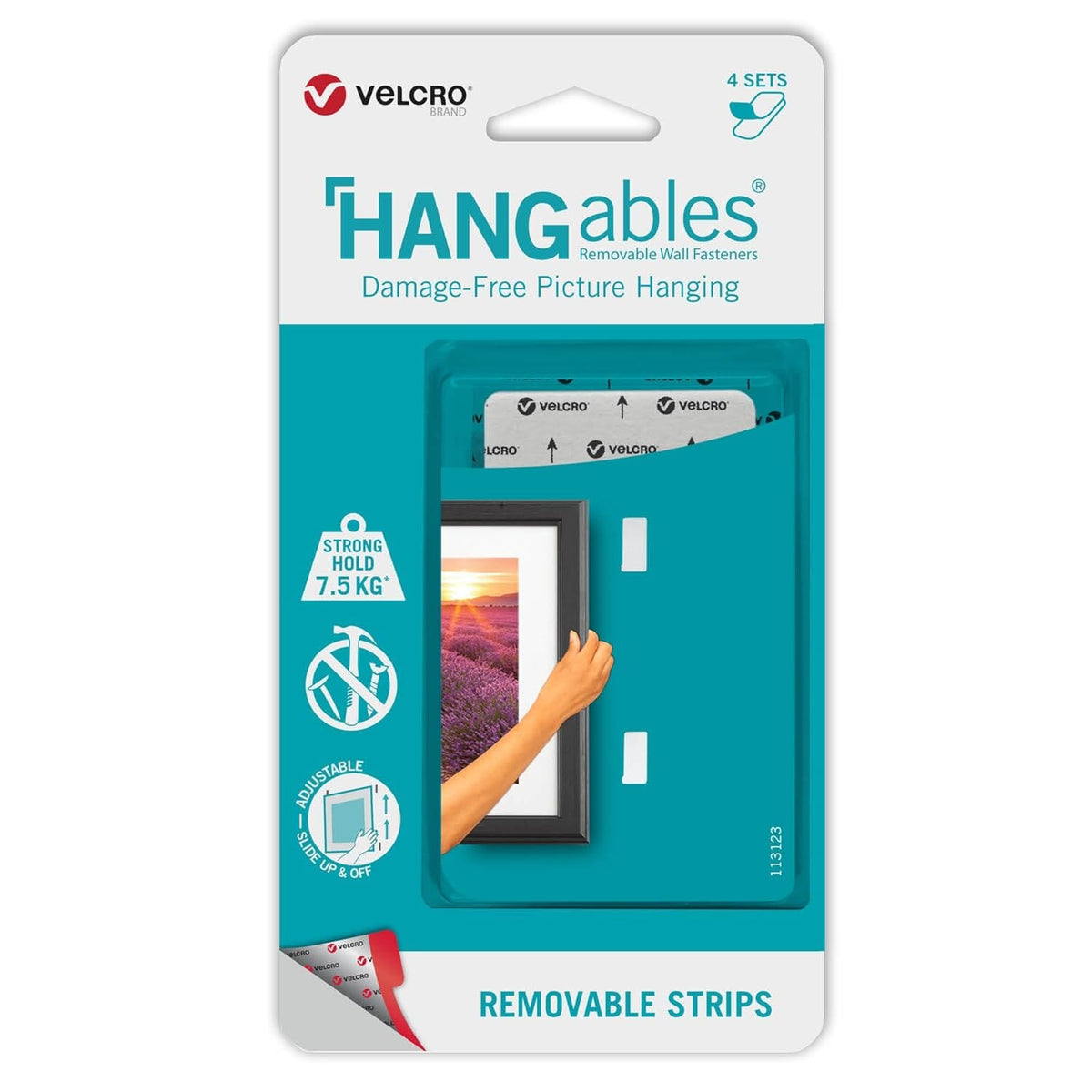 VELCRO Brand® HANGables Removable Picture Hanging Strips Strong