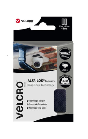 Velcro Brand Alfa-Lok heavy duty fastener strips with adhesive