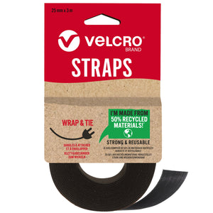 3/4 VELCRO® Brand ONE-WRAP® Tape Black