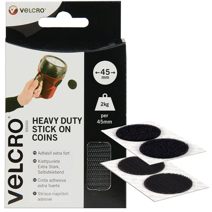 VELCRO® Brand Heavy Duty Coins - Black