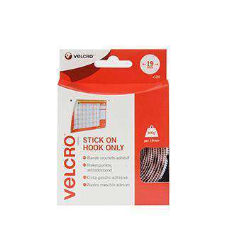 Coins - VELCRO® Brand Stick On Coins (Hook Only) In White, Pack Of 125