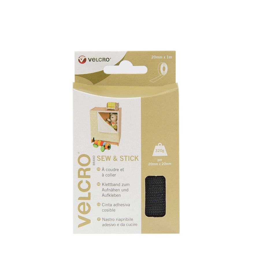 Tape - VELCRO® Brand Sew And Stick Tape 1m In Black