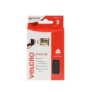 Tape - VELCRO® Brand Stick On Tape 1 M - Black