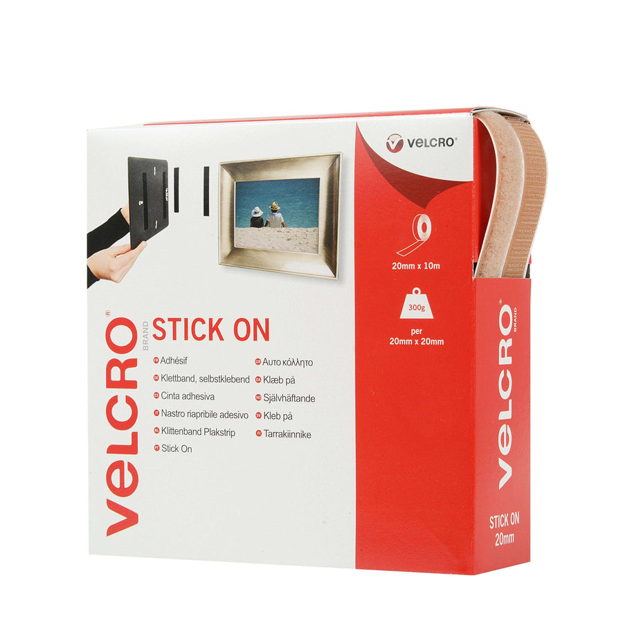 Tape - VELCRO® Brand Stick On Tape 10m - Beige