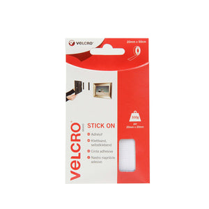Tape - VELCRO® Brand Stick On Tape 50cm - White